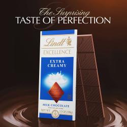 Imported Chocolates - Lindt Excellence Extra Creamy Milk Chocolate