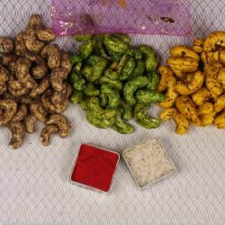 Bhai Dooj Gift Combos - Black Pepper Green Chilli Garlic Cashew Bhaidooj Gift