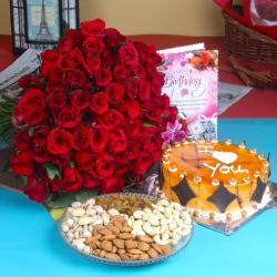 Mix Flower Hampers - Surprise Birthday Treat Hamper