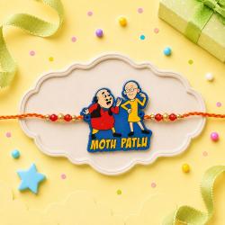 Rakhi by Person - Motu Patlu Cartoon Rakhi for Kids