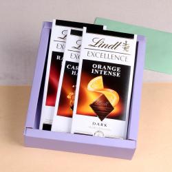 Return Gifts for Sisters - Three Bars of Lindt Chocolate