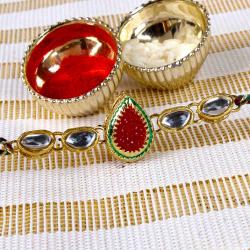 Rakhi Designs - Unique Design Kundan Rakhi