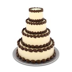 Designer Cakes - Four Tier Coffee Chocolate Cake