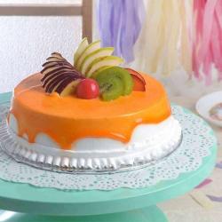 Send Eggless Fresh Fruit Cake for My Love To Ferozepur