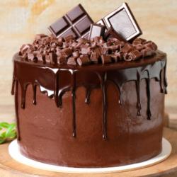 Send Cakes Gift Two Kg Supercool Eggless Chocolate Cake To Alleppey