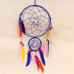 Send Blue Double Ring Dream Catcher To Jaipur