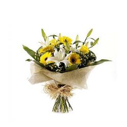 Gifts for Son - Bouquet of Gerberas and Lilies