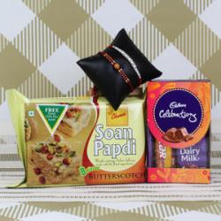 Rakhi With Chocolates - Perfect Rakhi Goodies Box