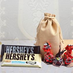 Rakhi Gifts For Sister - Hershey Chocolate with Truffle Chocolate