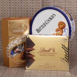 House Warming Gifts for Men - Lint Lindor and Butter Cookies