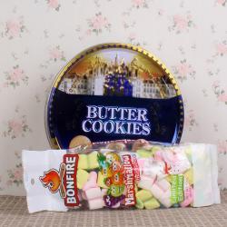 Fathers Day Gifts for Uncle - Butter Cookies and Marshmallow Pack