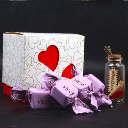 Mothers Day Chocolates - Vigos Chocolate with Small Massage bottle for MOM