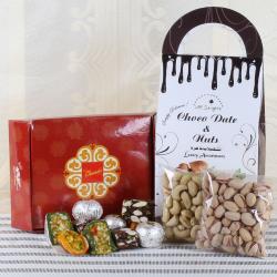 Indian Sweets - Assorted Sweets and Dry fruit with Chocolate