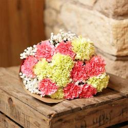 Send Beautiful Carnations Bouquet To Burdwan