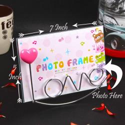 Send Love Stand Classy Table Top Photo Frame To Hassan