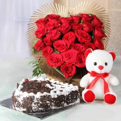 Send Anniversary Gift Heart Connecting Gifts Online To Bhubaneshwar