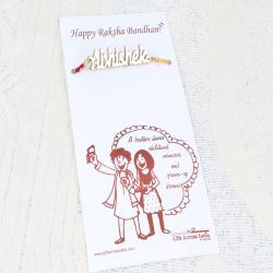 Rakhi Personalized Gifts - Personalized Rakhi Thread with Brother Name