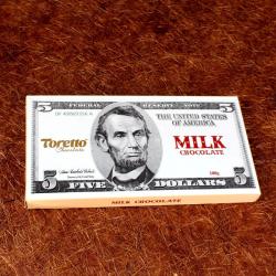 Send Toretto Five Dollars Milk Chocolate To Erode