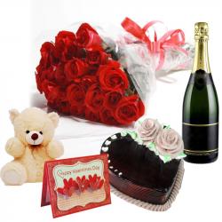 Valentine Heart Shaped Cakes - Royal Valentine Champagne Hamper