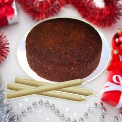 Christmas Cakes - Long Candles with Plum Cake