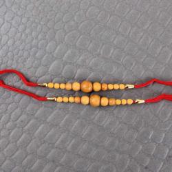 Set Of 2 Rakhis - Wooden Beads Twin Rakhis