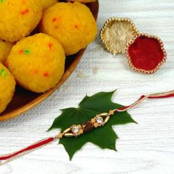 Rakhi to Canada - Rakhi With Boondi Laddu- Canada