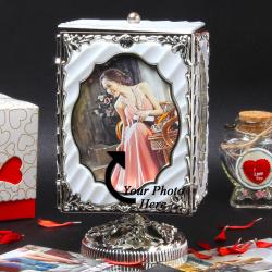 Send Roatating Personalized Photo Frame To Dehradun