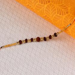 Handmade Rakhis - Rudraksha Rakhi for Loving Brother