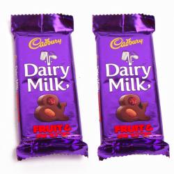 Indian Chocolates - Cadbury Dairy Milk Fruit and Nut Chocolate Bars