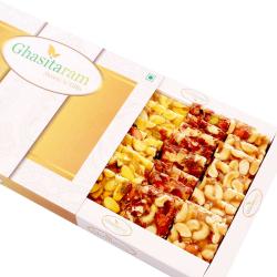 Send Ghasitaram's Assorted Chikki in White Box To Jalandhar