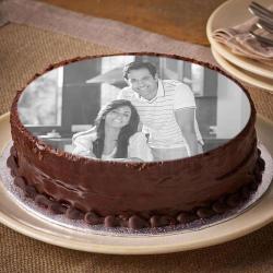 Anniversary Eggless Cakes - Eggless Personalised Photo Cake for My Love