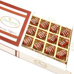 Send Anjeer Khajoor Chocolate Rolls in White Box To Mumbai