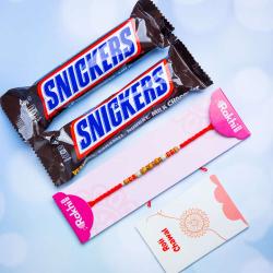 Rakhi to Australia -  Rakhi With Snickers - For Australia