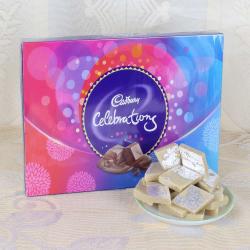 Send Celebration Chocolate Pack and Kaju Sweet Express Delivery To Goa