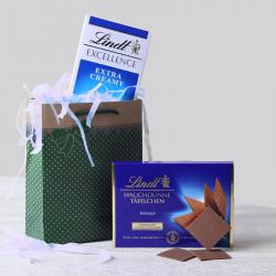 Get Well Soon Gifts - Delicious Lindt Chocolates Combo with Goodie Bag