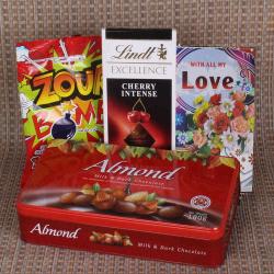 Valentines Romantic Chocolate Hampers - Love Combo of Imported Chocolate