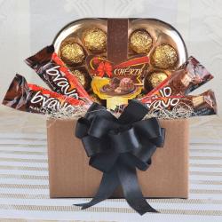 Anniversary Gourmet Gift Hampers - Cherir Chocolates and Bravo Chocolates Box