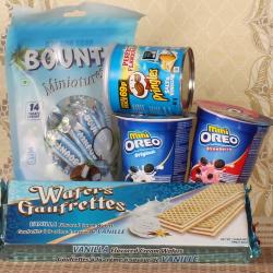 House Warming Gifts for Couple - Bounty Oreo Pringles Combo 