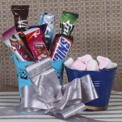 Exclusive Gift Hampers for Men - Imported Chocolates with Marshmallow Candies