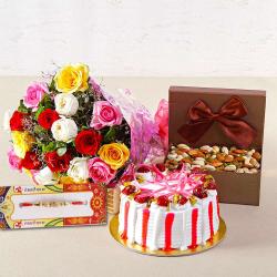 Rakhi With Cakes - Exclusive Perfect Rakhi Gift Hamper
