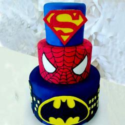 Avenger Cakes - 3 tier Superhero Theme Cake