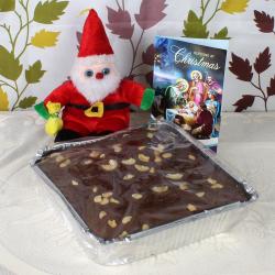 Christmas Cakes - Plum Cake and Santa with Card