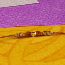 Divine Rakhis - Double Rudraksha Rakhi