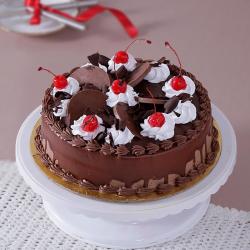 Anniversary Eggless Cakes - Eggless Chocolate Cherry Cake