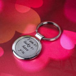 Good Luck Gifts for New Home - I am so lucky to have you Keychain