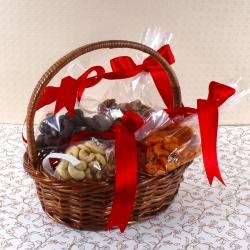 Send Sweets Gift Assorted Cashew in Basket To Kupwara