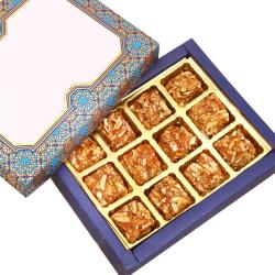 Send Blue Print 12 pcs Roasted Almond Bites Box To Vizianagaram