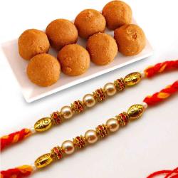 Rakhi to USA - Gift Laddo For Two Lucky Brothers In USA
