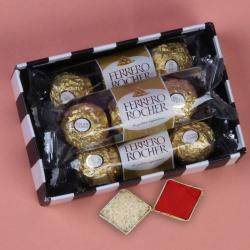 Bhai Dooj Chocolates - 3 Pcs Ferrero Rocher Chocolate Bhaidooj Gift