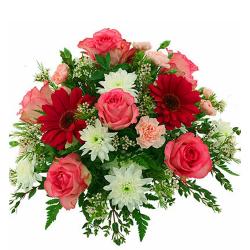 Best Wishes Flowers - Mix Color Flowers Bunch